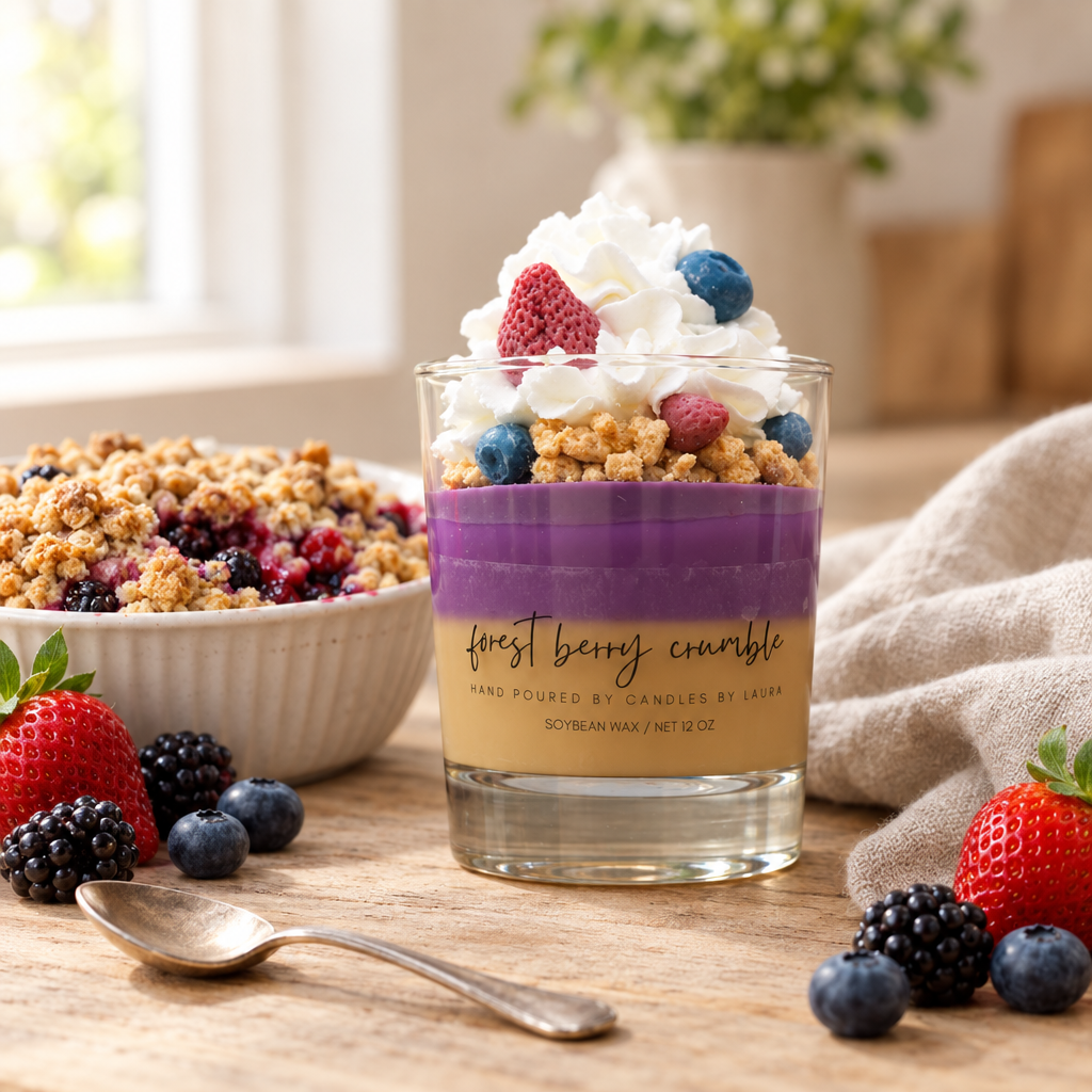 Forest Berry Crumble Dessert Candle