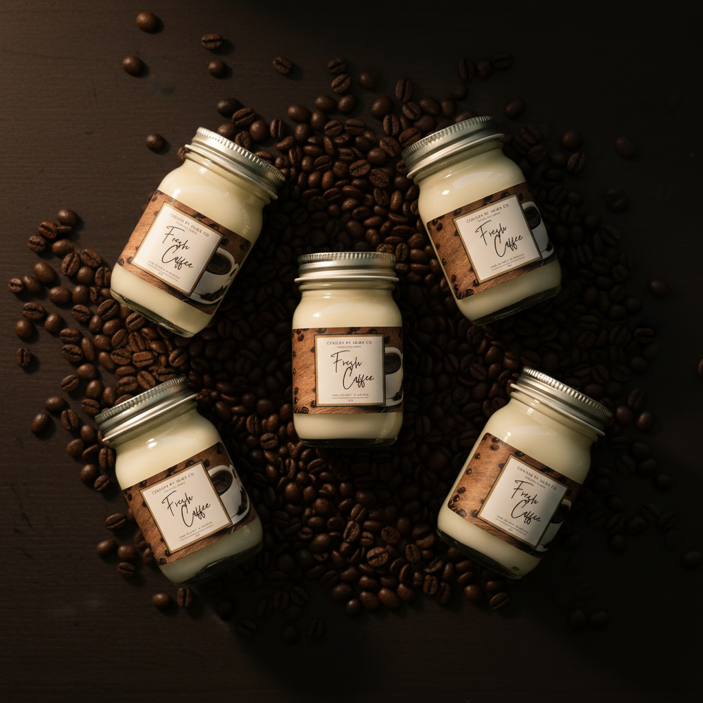 Fresh Coffee Mini Mason Group - Dark Moody Coffee House Vibe