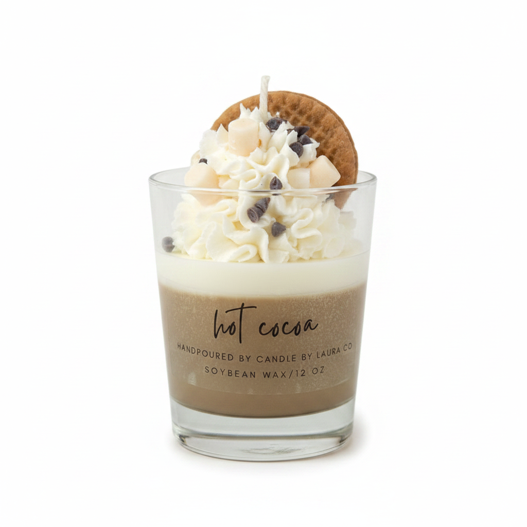 Hot Cocoa Dessert Candle