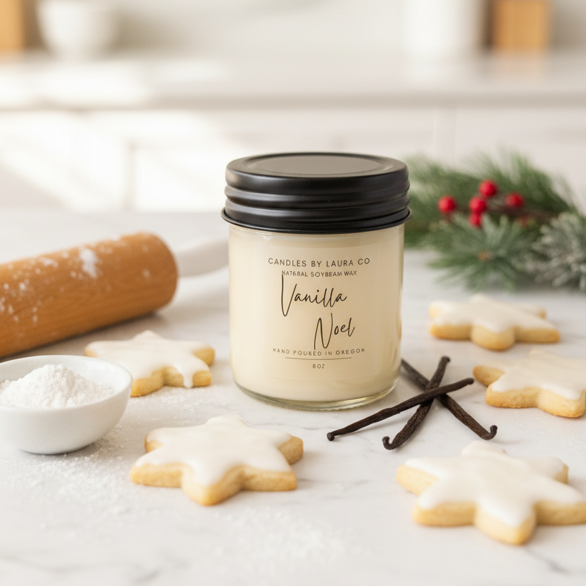 Vanilla Noel Soy Jar Candle