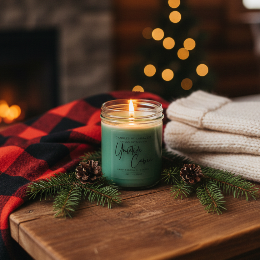 Yuletide Cabin Soy Jar Candle
