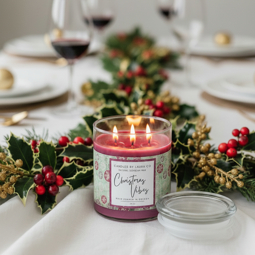 Christmas Vibes Soy Jar Candle