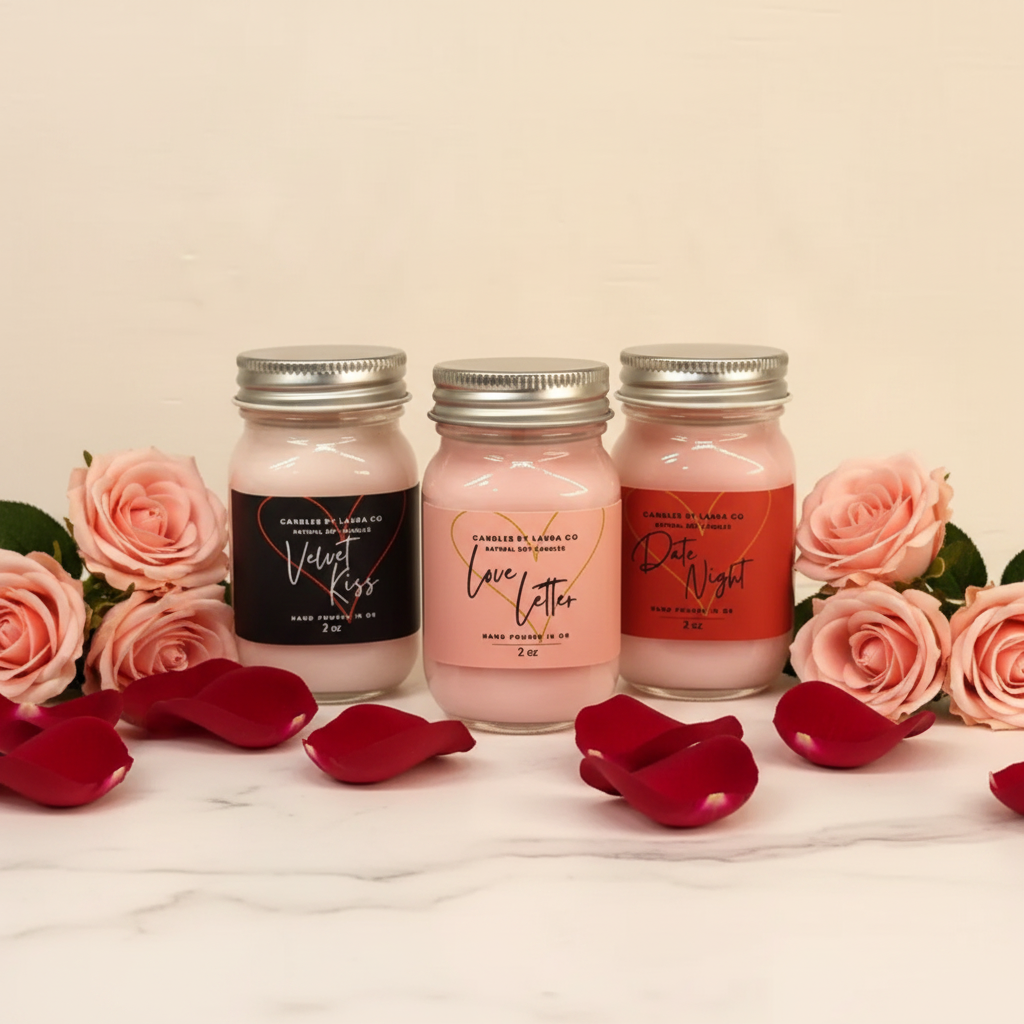 2 oz Mini Mason Love Collection (set of 6)