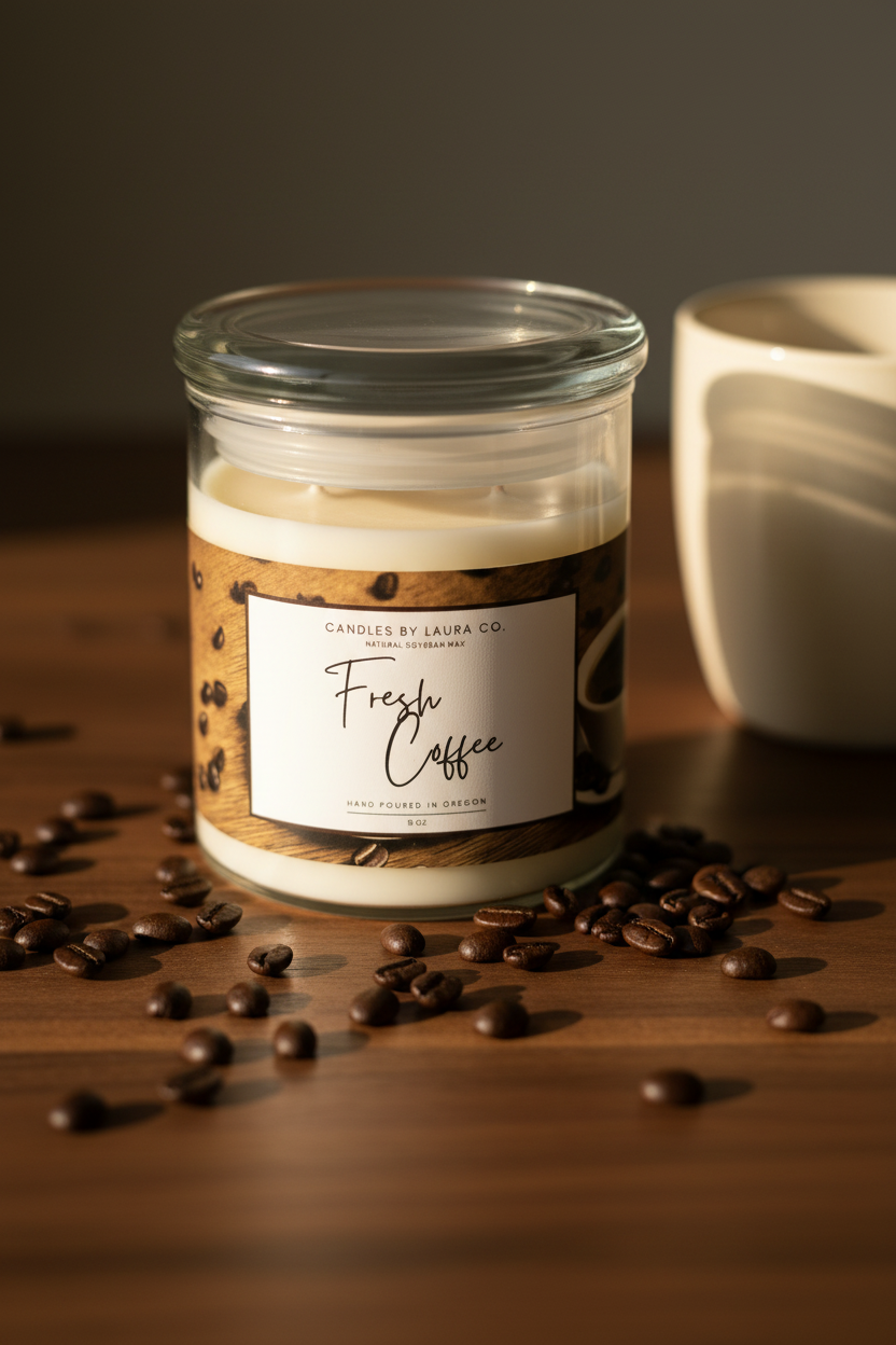 Fresh Coffee Three Wick Candle