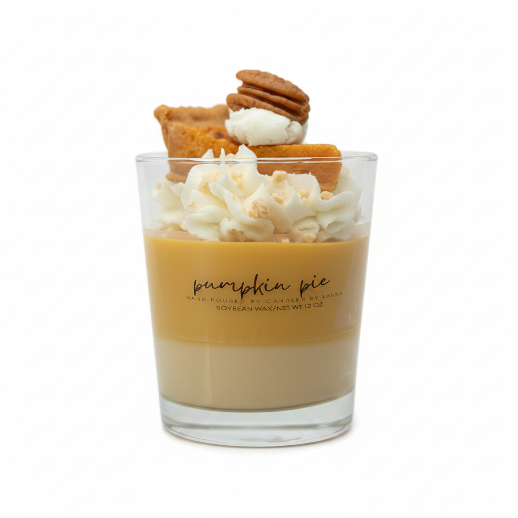 Pumpkin Pie Dessert Candle