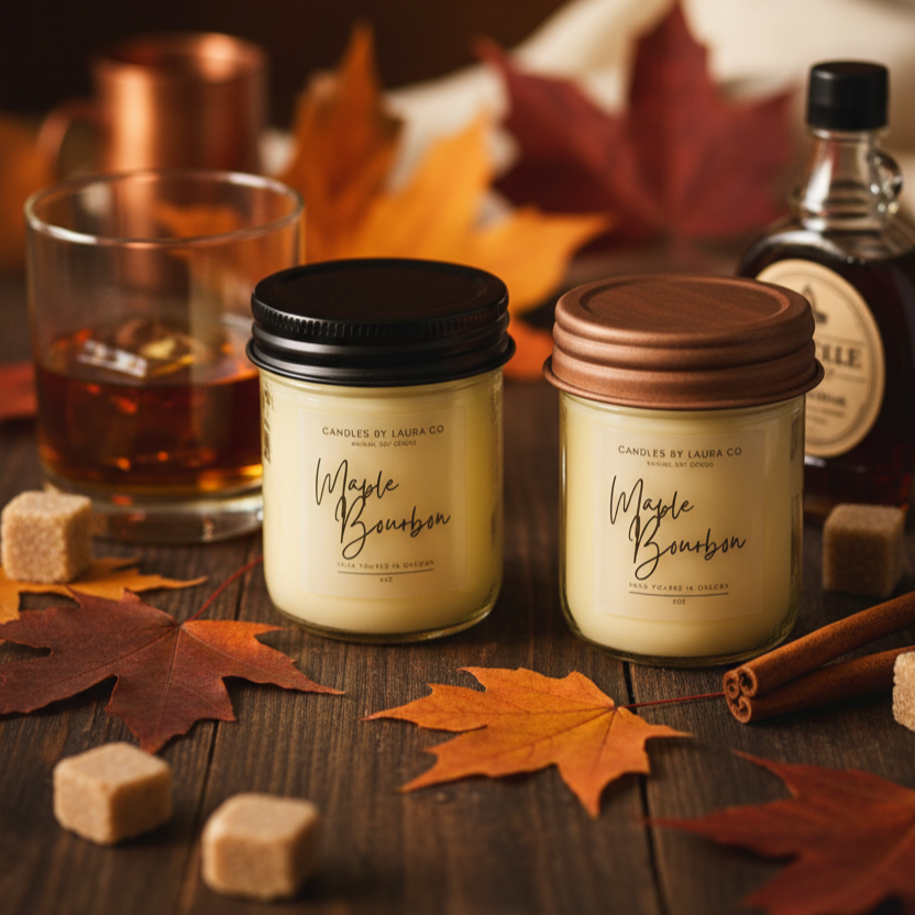Maple Bourbon Soy Jar Candle