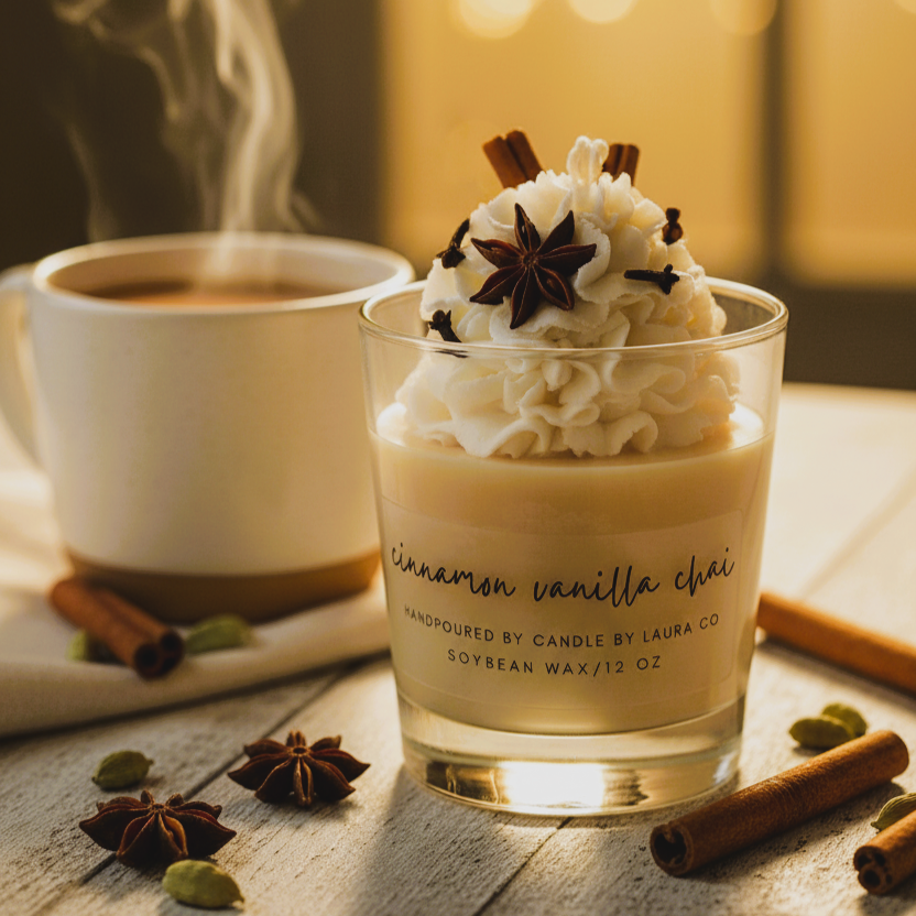 Cinnamon Vanilla Chai Dessert Candle