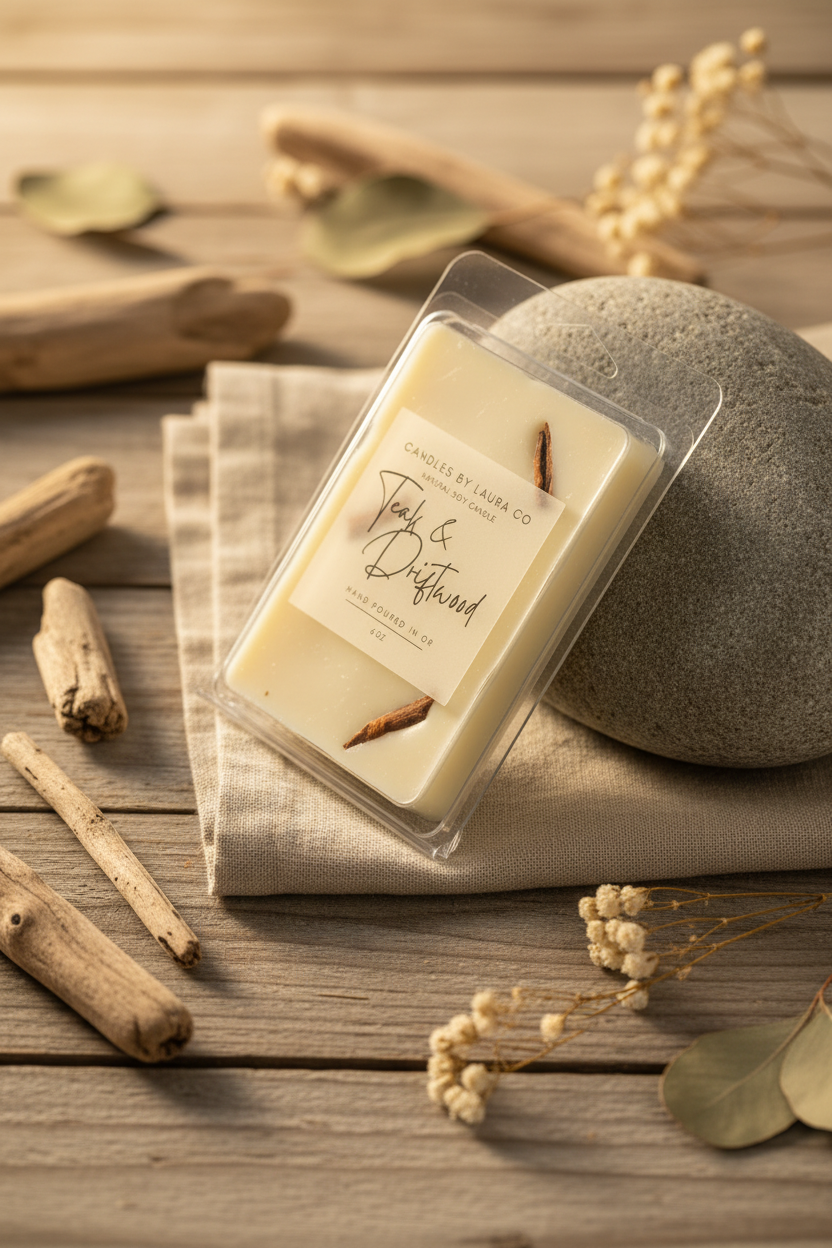 Teak and Driftwood Soy Wax Melt