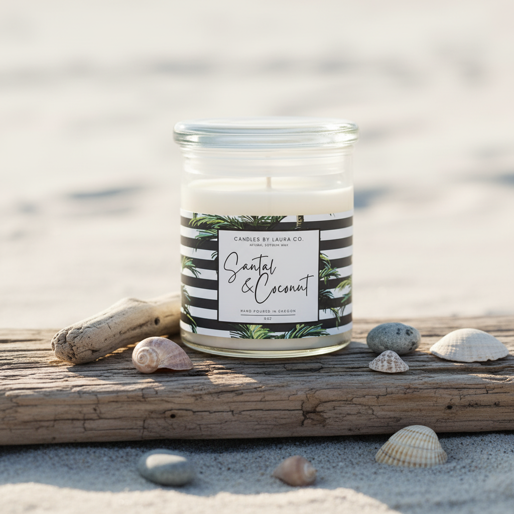 Santal and Coconut Soy Jar Candle