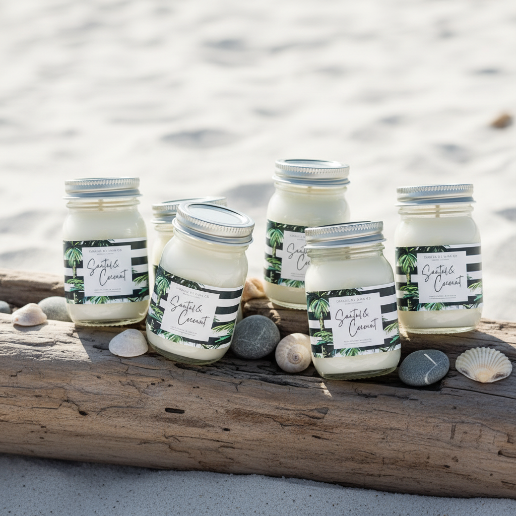 Santal and Coconut Soy Jar Candle