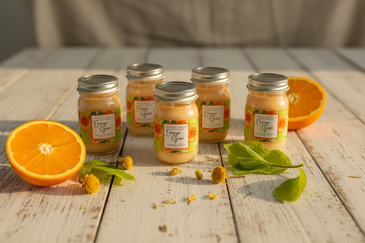Orange Grove 2 oz Mini Mason Candles – Set of 6