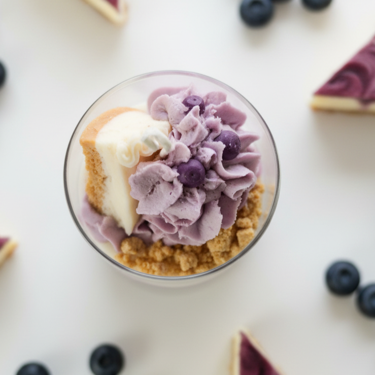 Huckleberry Swirl Cheesecake Dessert Candle