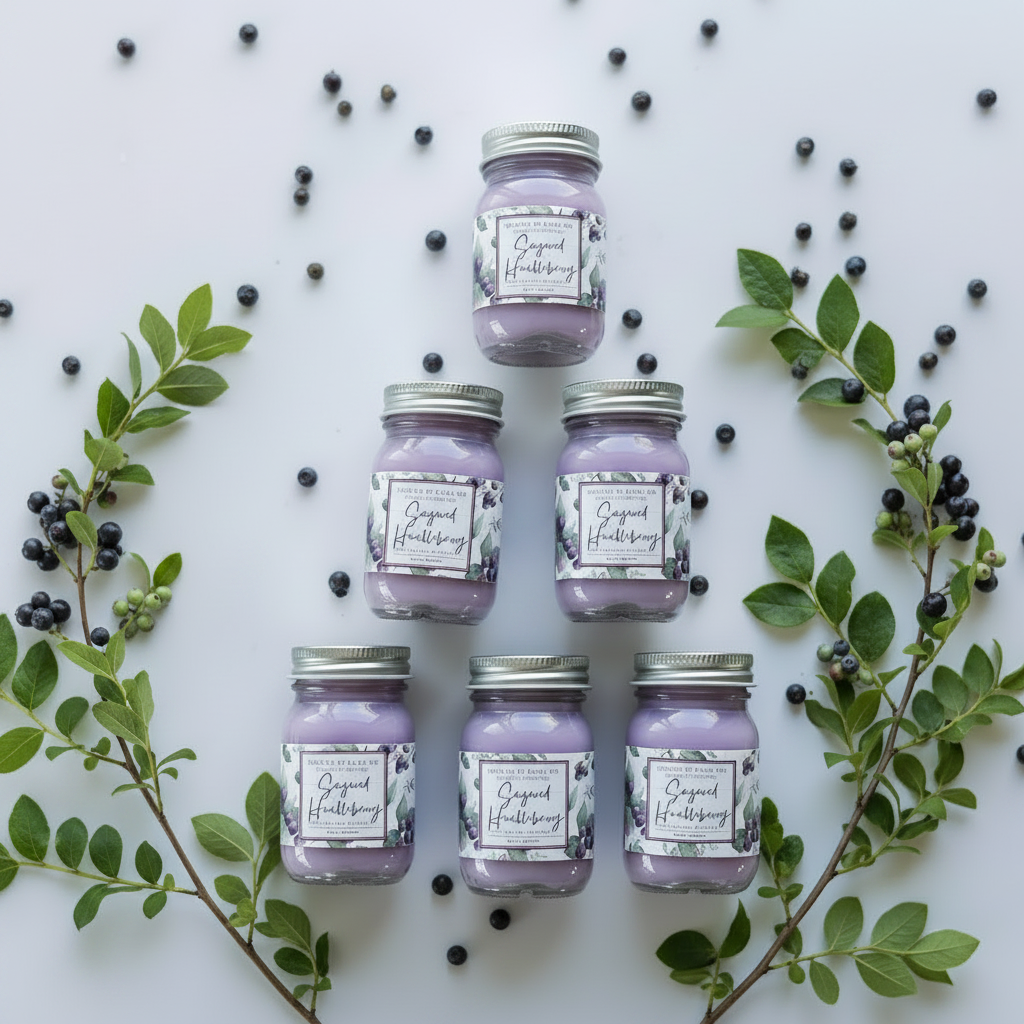 Sugared Huckleberry Soy Jar Candle