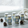 Winter Snowflake 2 oz Mini Mason Set of 6