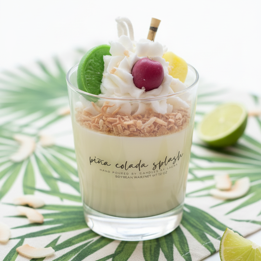 Pina Colada Dessert Candle