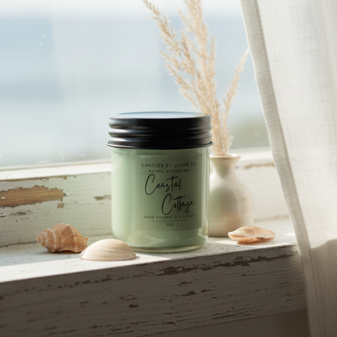 Coastal Cottage Soy Jar