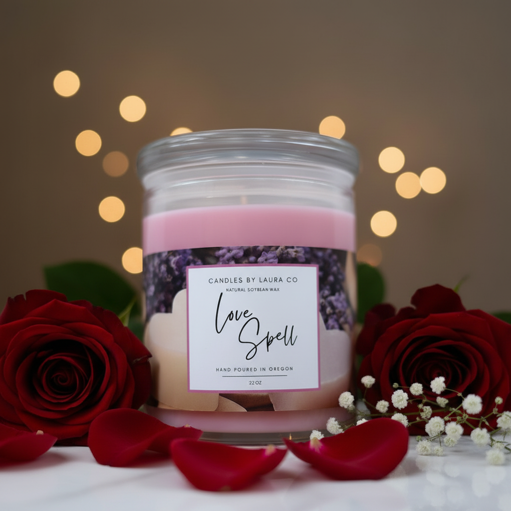 Love Spell 20 oz Three-Wick Soy Candle