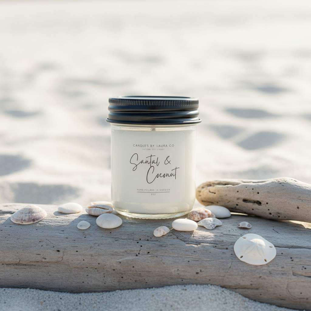 Santal and Coconut Soy Jar Candle