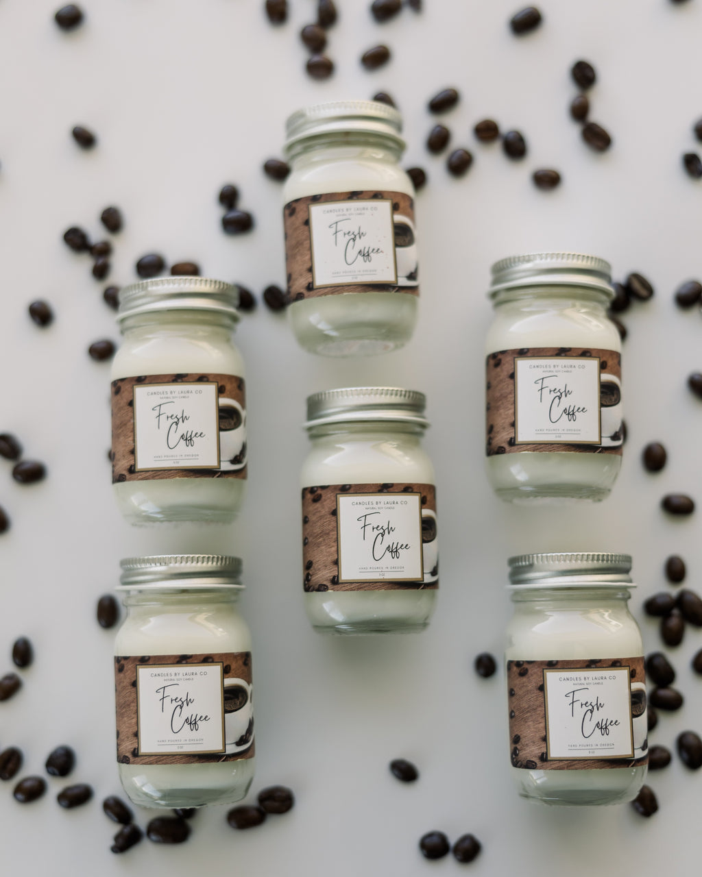 Fresh Coffee Mini Mason Set of 6
