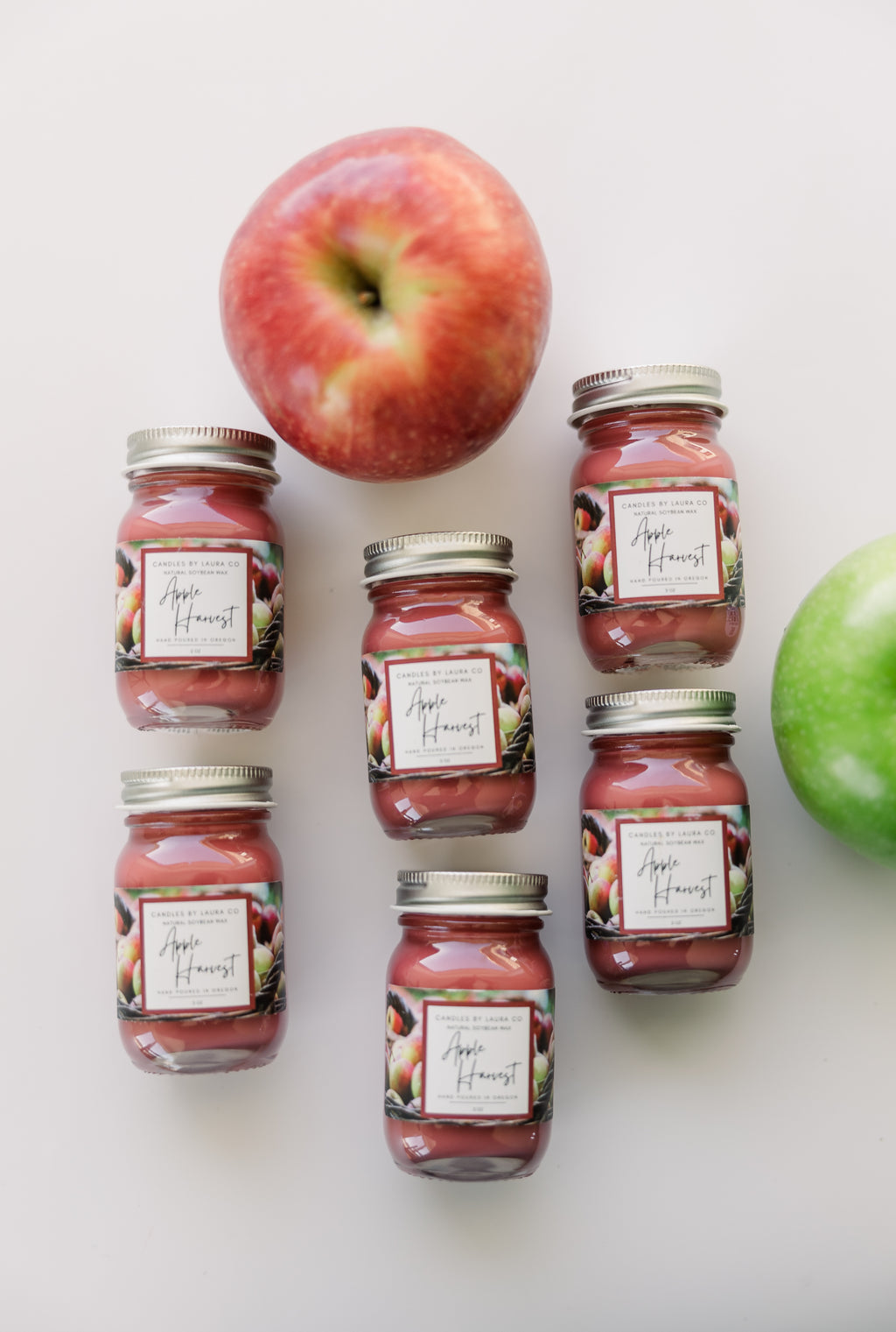 Apple Harvest Mini Mason Set of 6