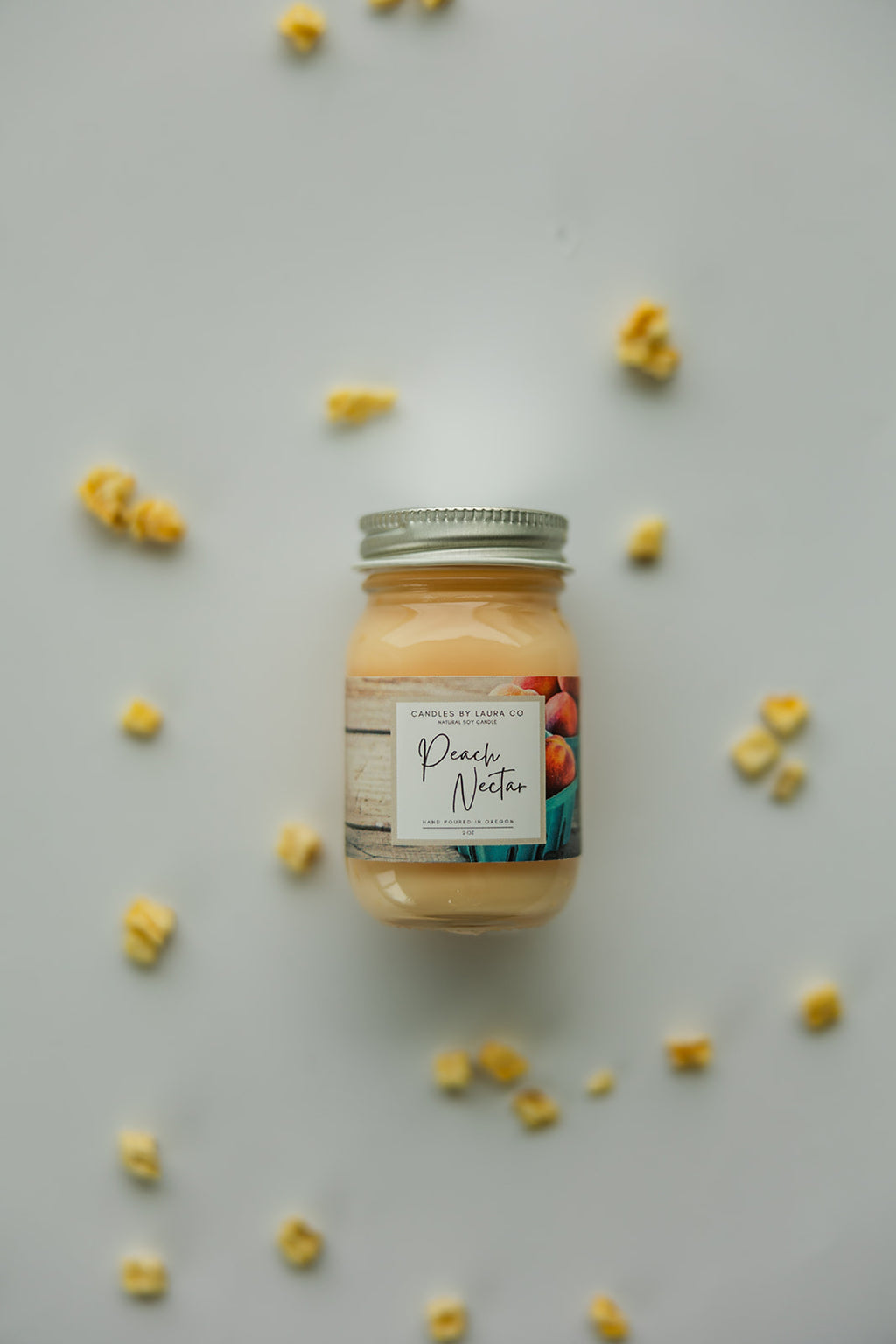 Peach Nectar 2 oz Mini Mason Candles – Set of 6