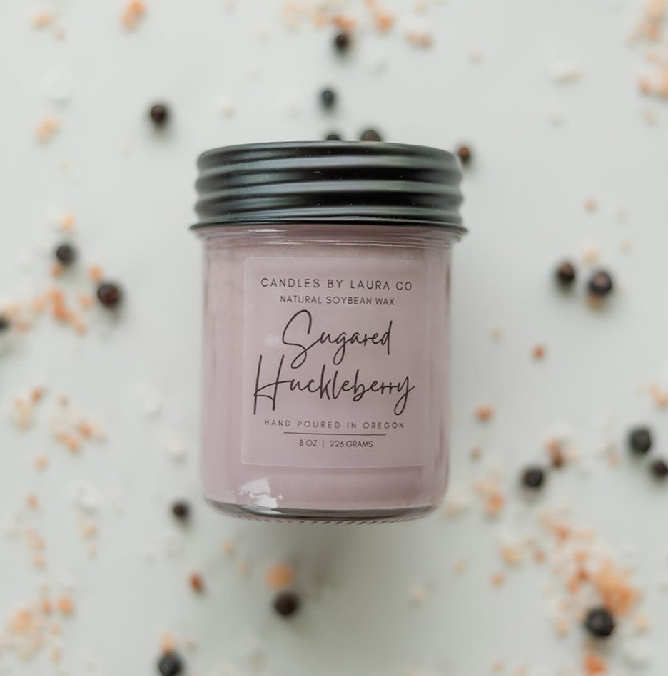 Sugared Huckleberry Soy Jar Candle