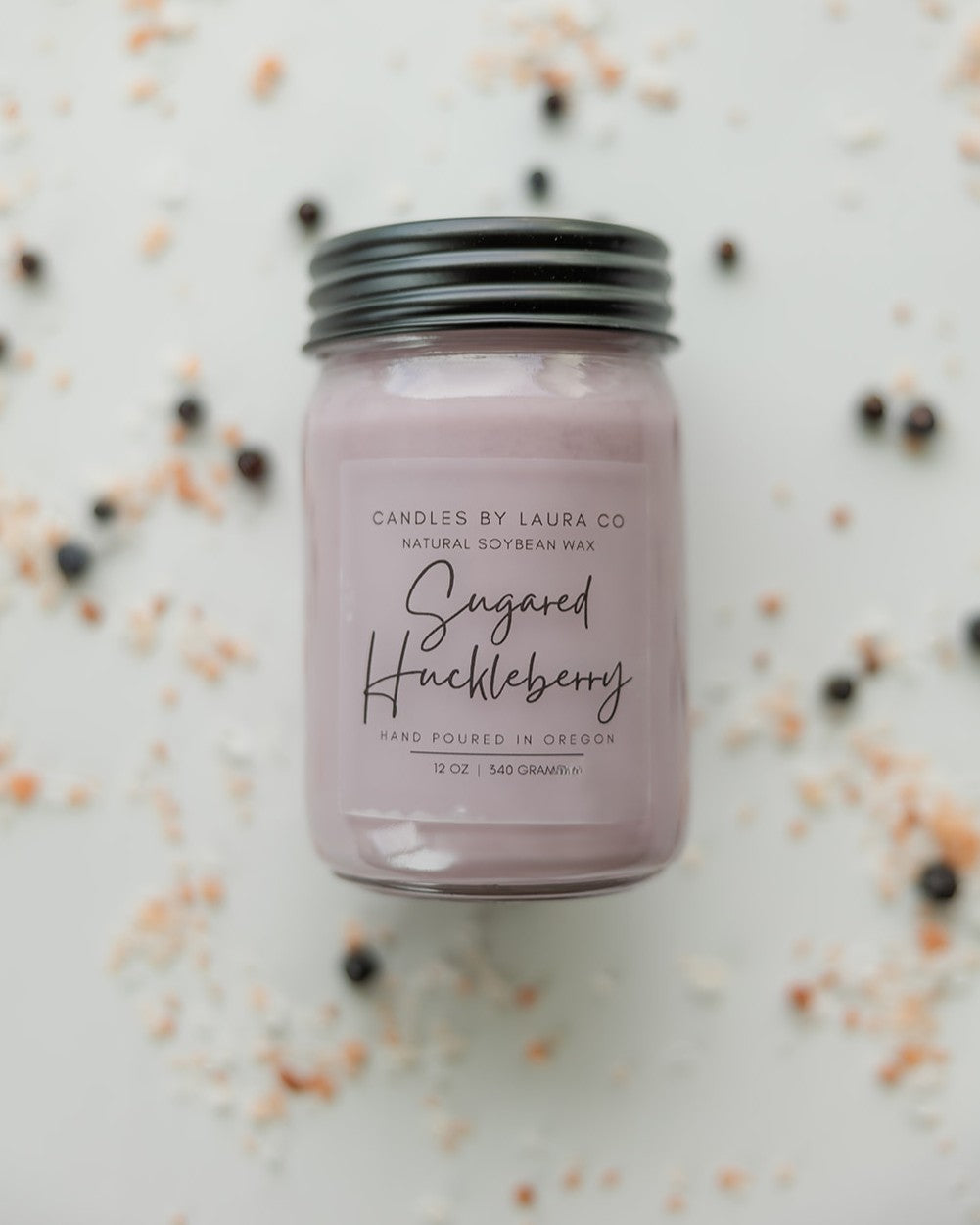 Sugared Huckleberry Soy Jar Candle