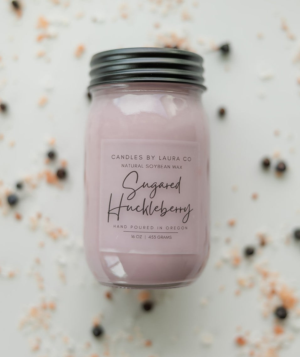 Sugared Huckleberry Soy Jar Candle