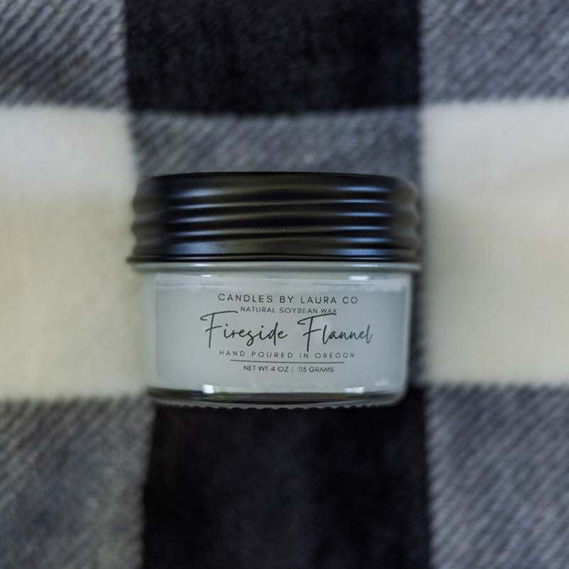 Fireside Flannel Soy Jar Candle