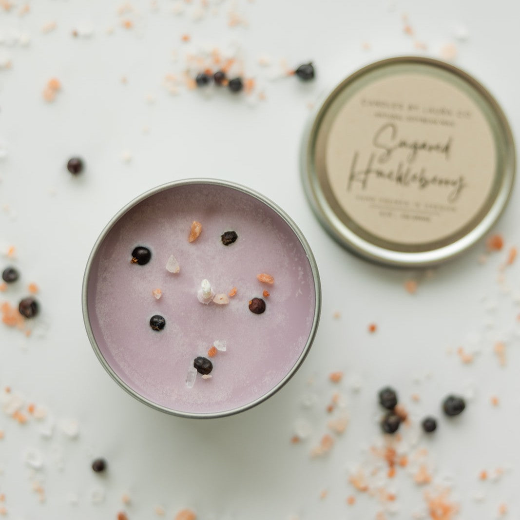 Sugared Huckleberry Soy Candle | 8 oz Gift Tin