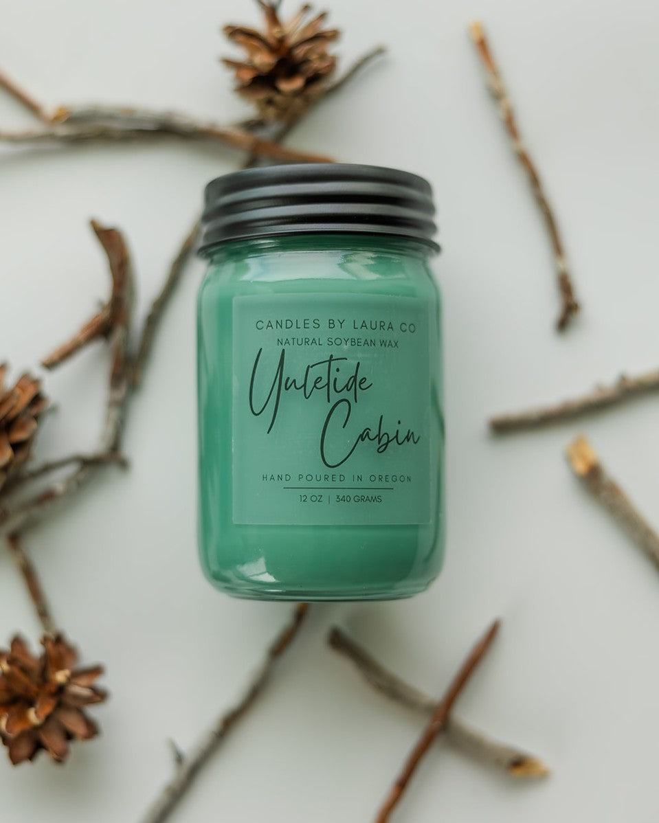 Yuletide Cabin Soy Jar Candle