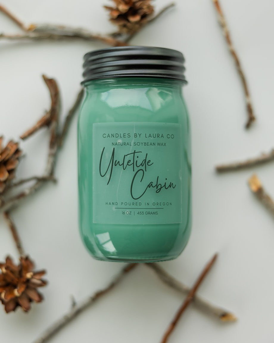 Yuletide Cabin Soy Jar Candle
