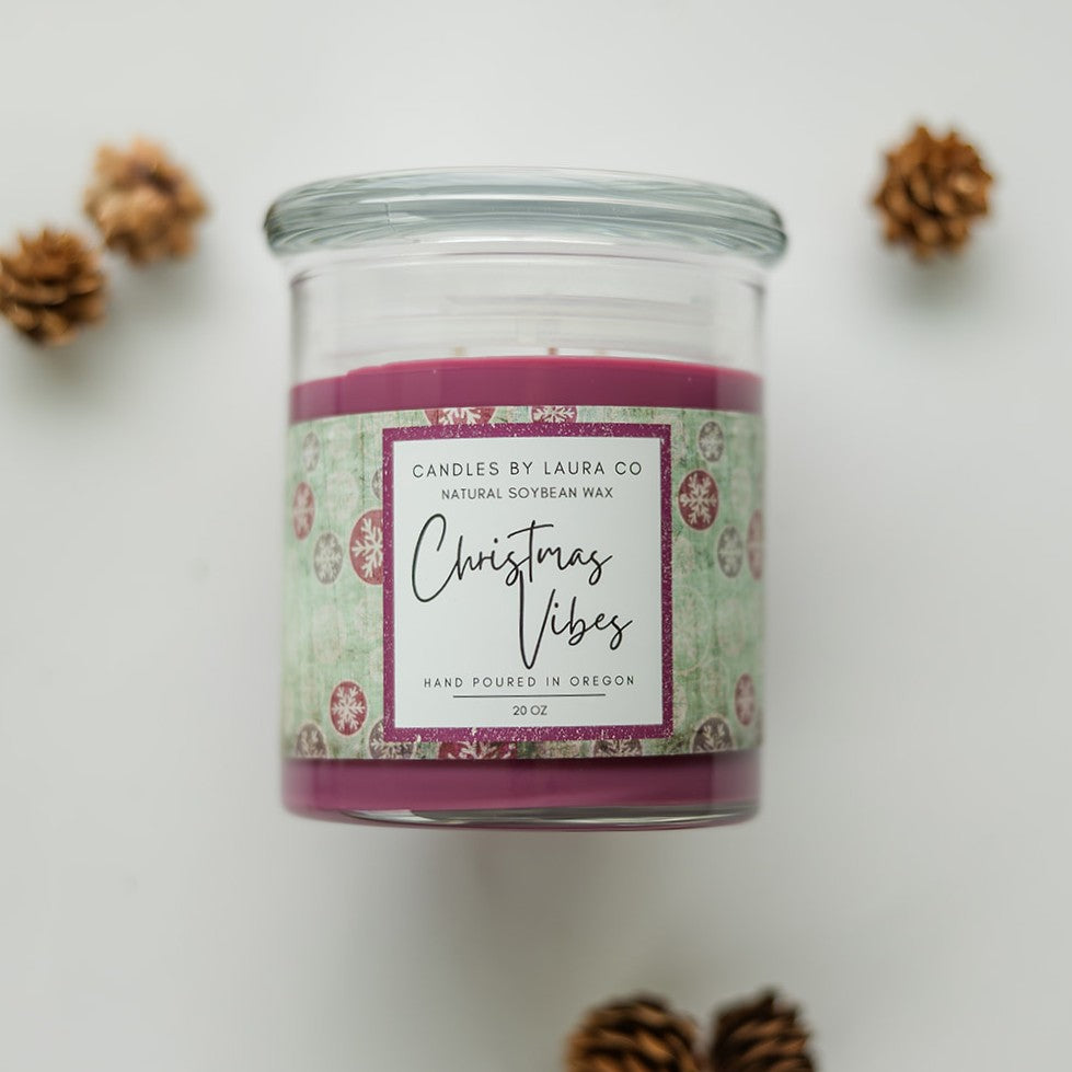 Christmas Vibes Three Wick Candle