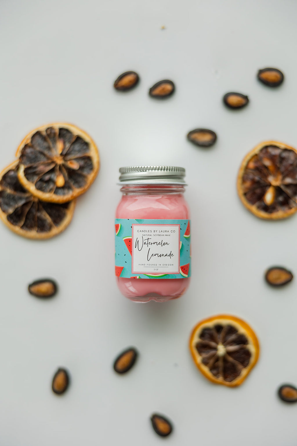 Watermelon Lemonade Mini Mason Set of 6