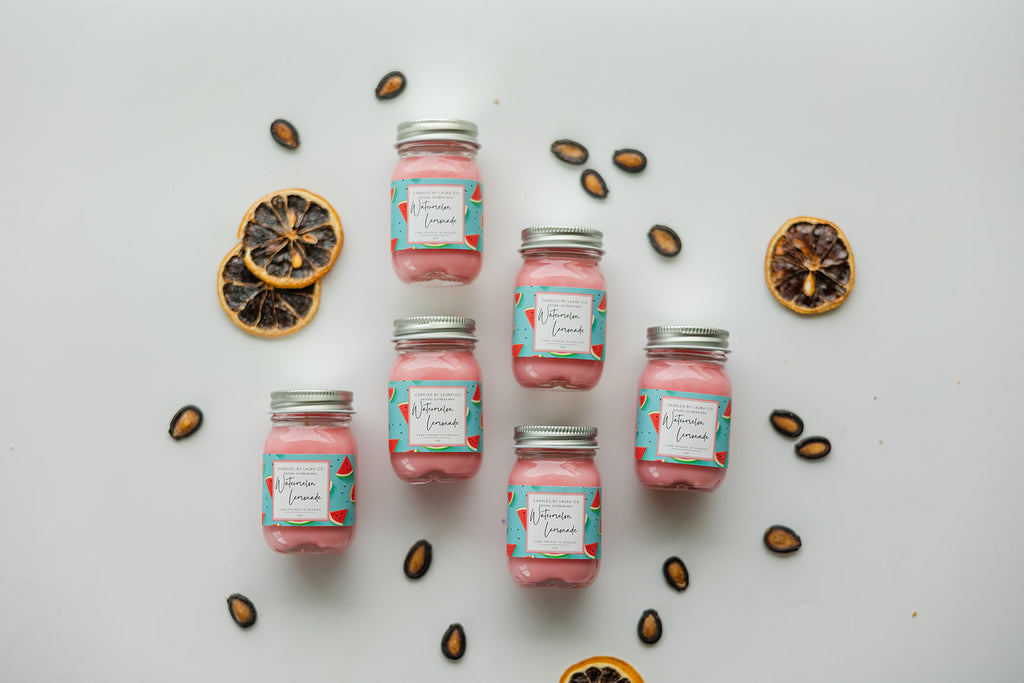 Watermelon Lemonade Mini Mason Set of 6