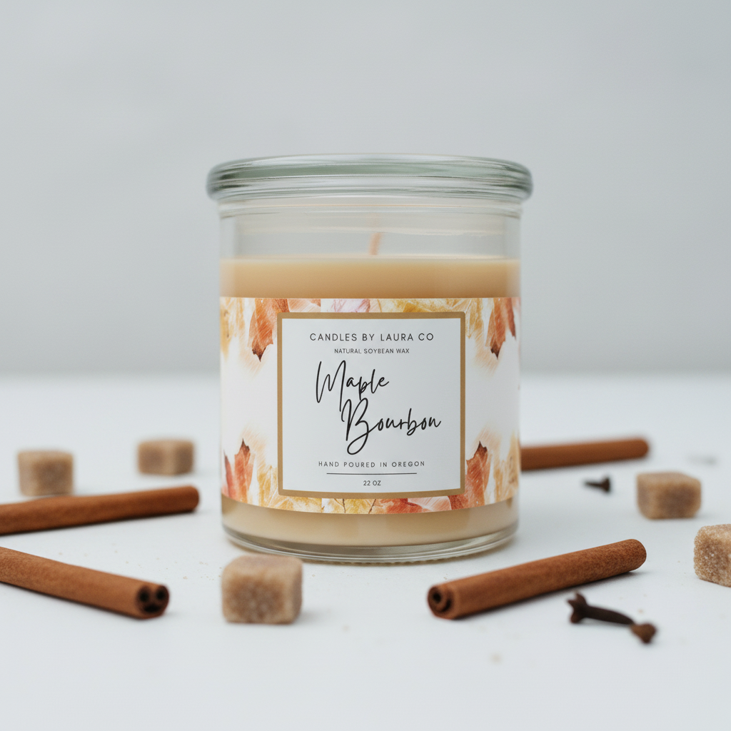 Maple Bourbon Three Wick Candle