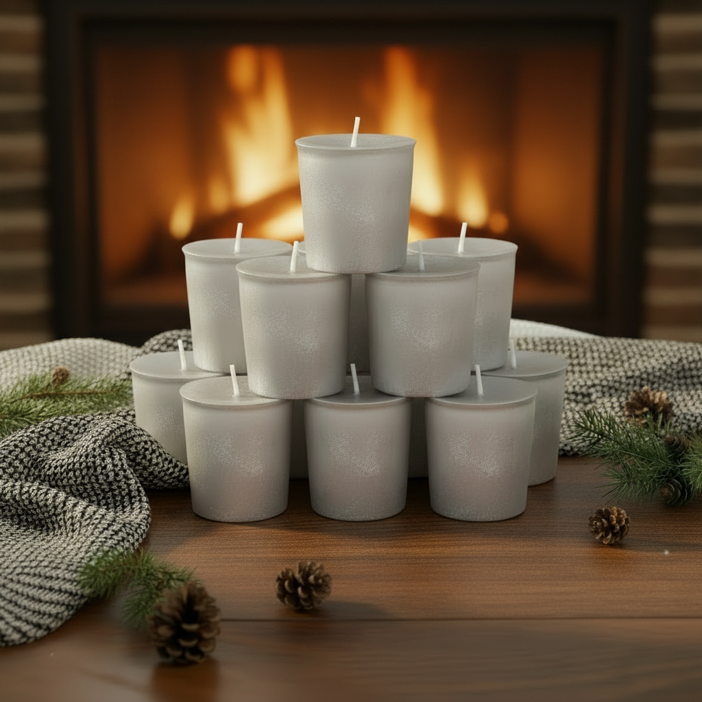 Fireside Flannel Votives
