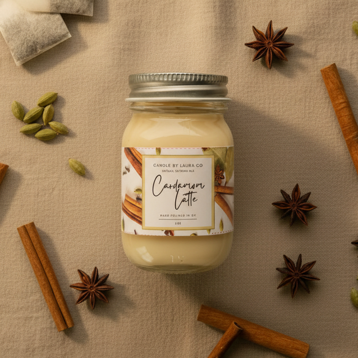 Cardamom Latte Mini Mason Set of 6
