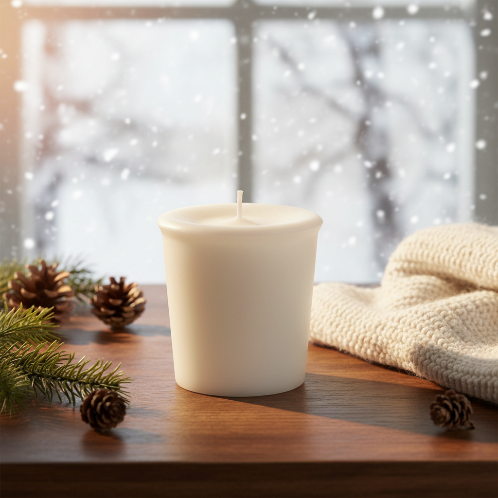Winter Snowflake Scented Soy Votive Candles