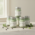 Huckleberry & Thyme 2 oz Mini Mason Candles – Set of 6