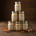 Maple Bourbon 2 oz Mini Mason Candles – Set of 6