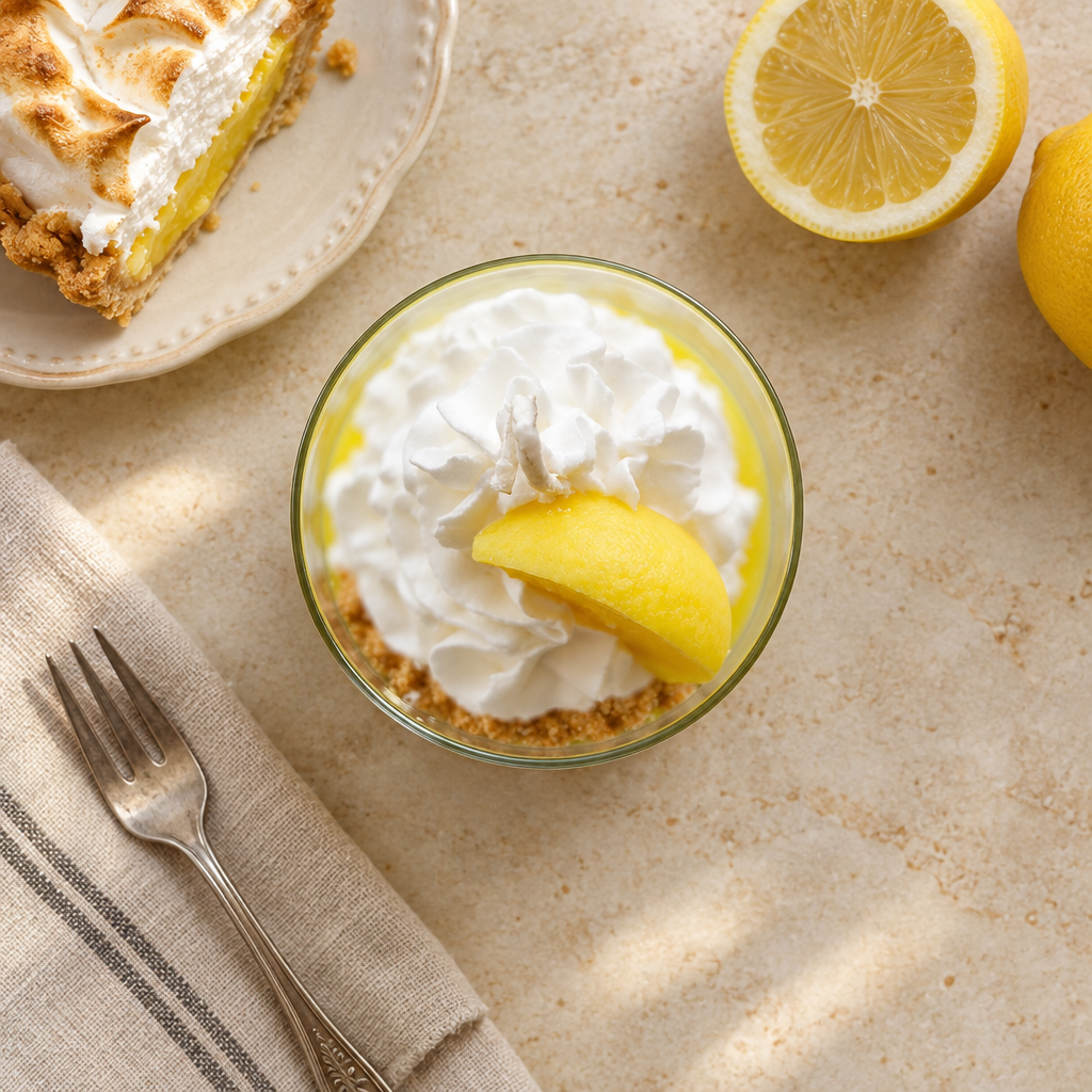 Lemon Meringue Pie Dessert Candle