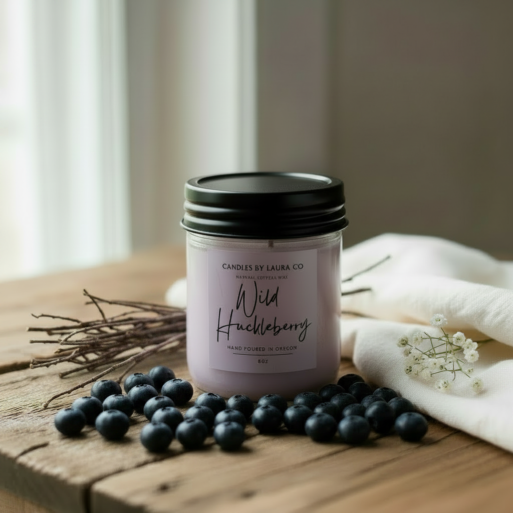 Wild Huckleberry with Baby's Breath